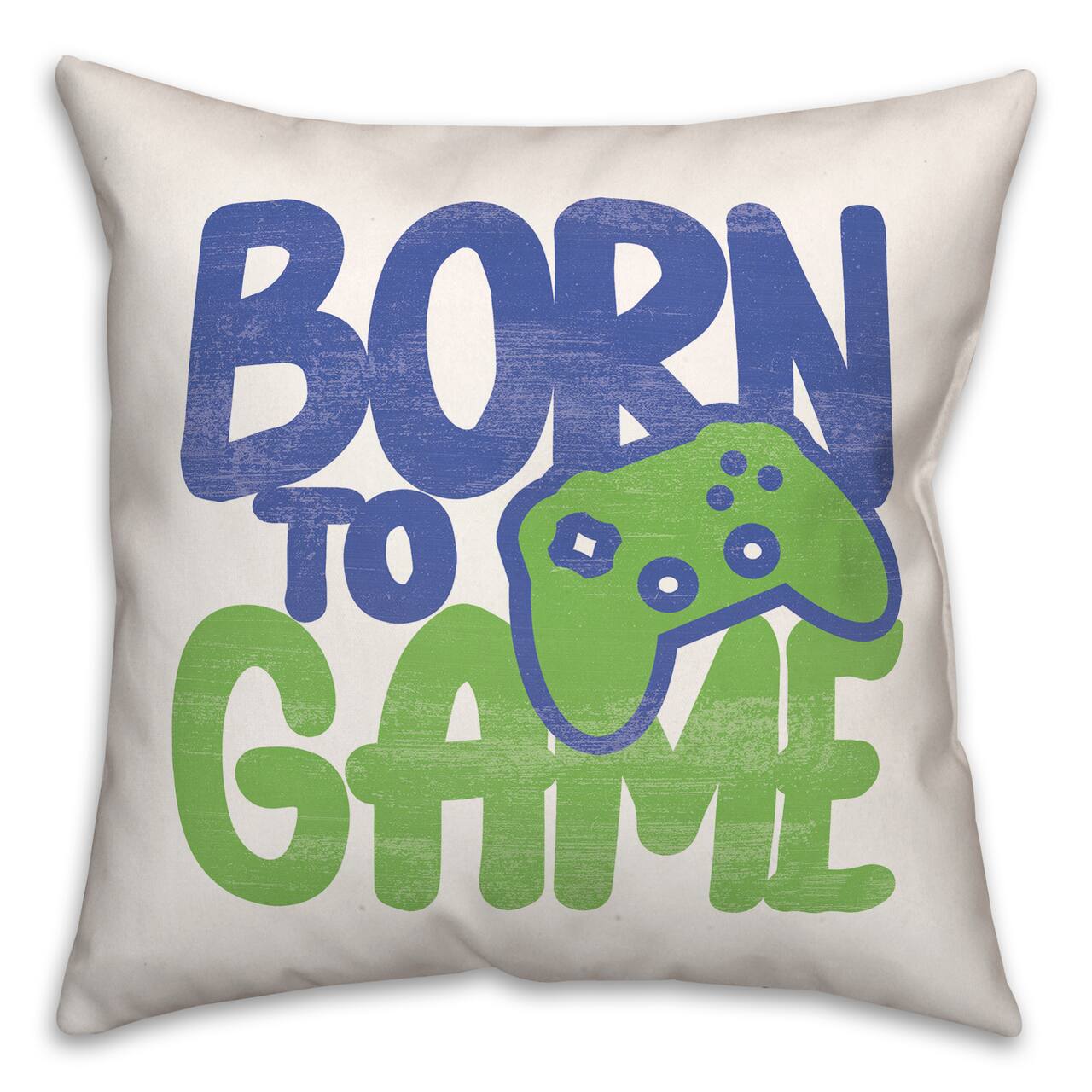 18" x 18" Born To Game Indoor & Outdoor Throw Pillow